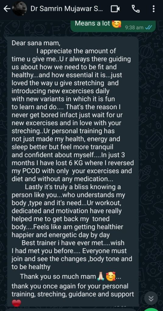 Ladies gym near me Hubli – success story